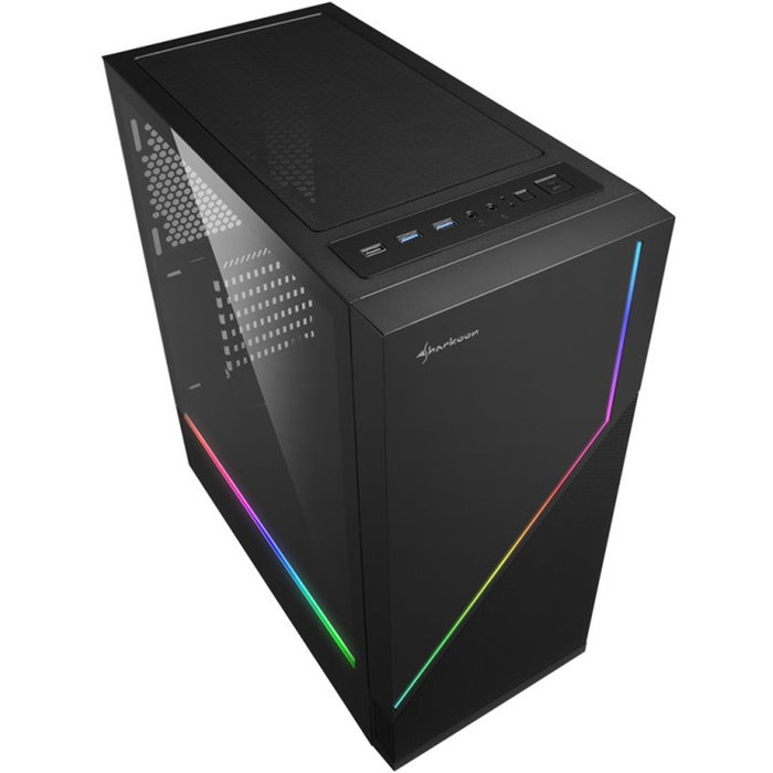Sharkoon RGB FLOW Midi Tower Negro