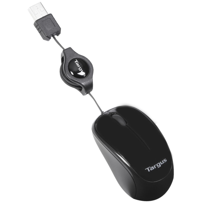 Targus AMU75EU Ratón Compacto Blue Trace, Ambidextro, USB Tipo A, 1000 DPI, Cable Retráctil, Negro Targus AMU75EU Ratón Compacto Blue Trace, Ambidextro, USB Tipo A, 1000 DPI, Cable Retráctil, Negro