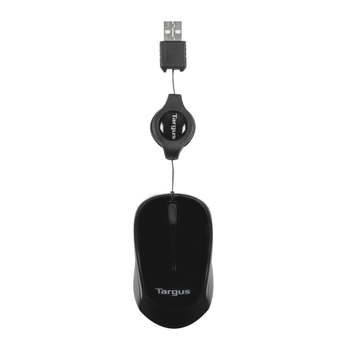 Targus AMU75EU Ratón Compacto Blue Trace, Ambidextro, USB Tipo A, 1000 DPI, Cable Retráctil, Negro Targus AMU75EU Ratón Compacto Blue Trace, Ambidextro, USB Tipo A, 1000 DPI, Cable Retráctil, Negro
