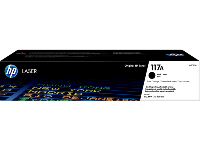 HP 117A W2070A Cartucho de tóner Original Negro HP 117A W2070A Cartucho de tóner Original Negro