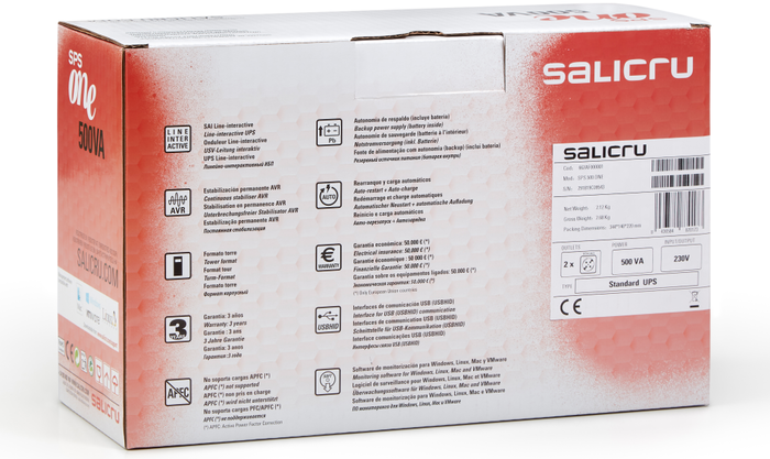 Salicru SAI/UPS Line-Interactive SPS 700 ONE 700VA