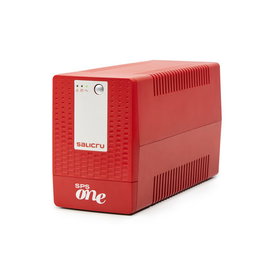 SALICRU SPS ONE 1500VA/900W SAI/UPS Line-Interactive con AVR, Puerto USB, 4 Salidas, Apagado Software, Color Rojo (662AF000005)