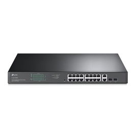 TP-Link TL-SG1218MPE Switch Easy Smart de 18 Puertos Gigabit con PoE+ (16 Puertos PoE+, 2x SFP, 250W, Gestión Web) para Vigilancia IP