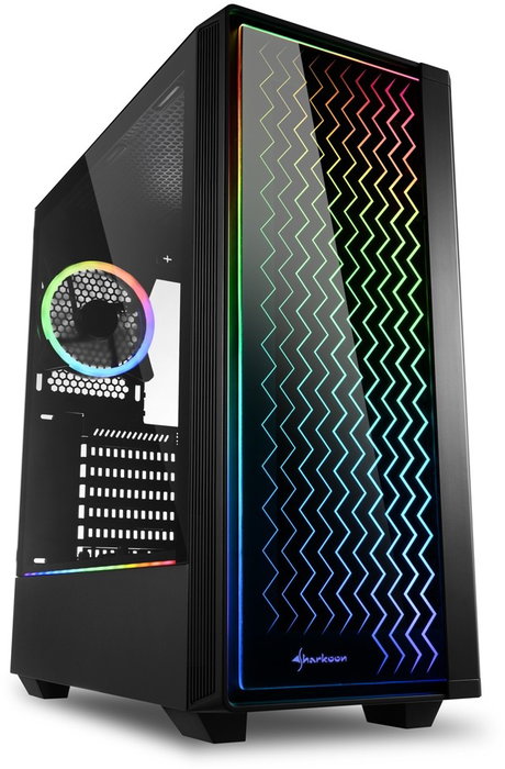 SHARKOON RGB LIT 200 Midi Tower Negra SHARKOON RGB LIT 200 Midi Tower Negra