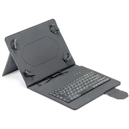 Maillon Funda con Teclado USB Urban para Tableta 9.7"-10.2" Negro - Teclado Español, 83 Teclas, Multi Posición Stand, Antigolpes
