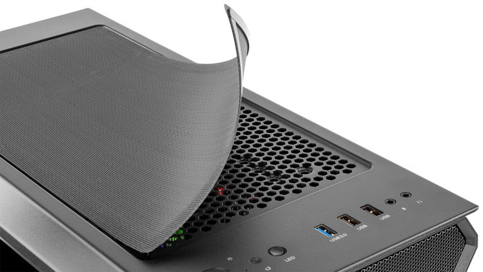 NOX Hummer Quantum Caja PC Mini Tower ATX Negro ARGB - 4 Ventiladores ARGB, Cristal Templado, USB 3.0, USB 2.0, Compatible con Refrigeración Líquida