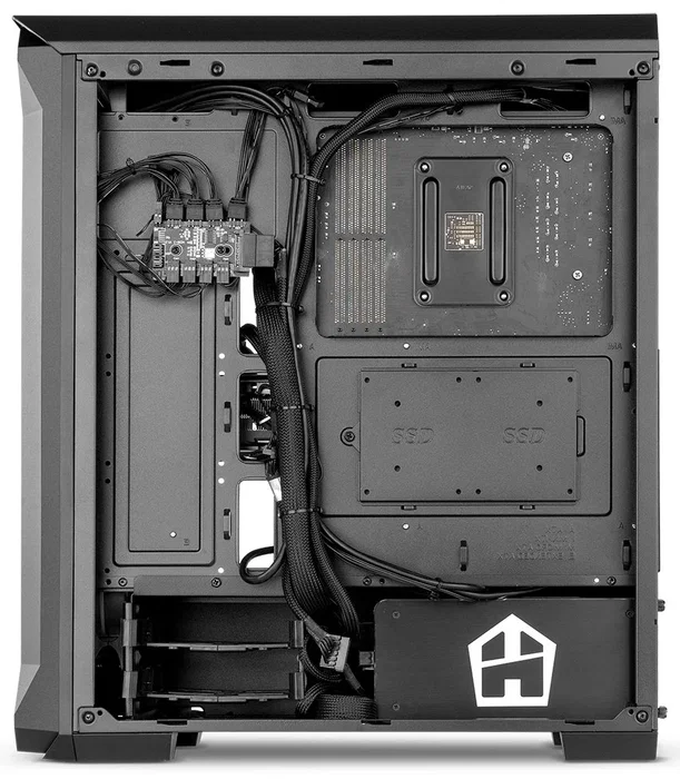 NOX Hummer Quantum Caja PC Mini Tower ATX Negro ARGB - 4 Ventiladores ARGB, Cristal Templado, USB 3.0, USB 2.0, Compatible con Refrigeración Líquida