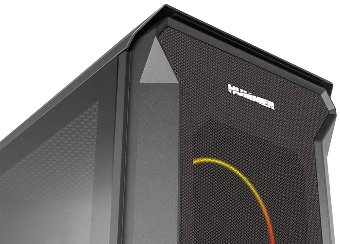 NOX Hummer Quantum Caja PC Mini Tower ATX Negro ARGB - 4 Ventiladores ARGB, Cristal Templado, USB 3.0, USB 2.0, Compatible con Refrigeración Líquida