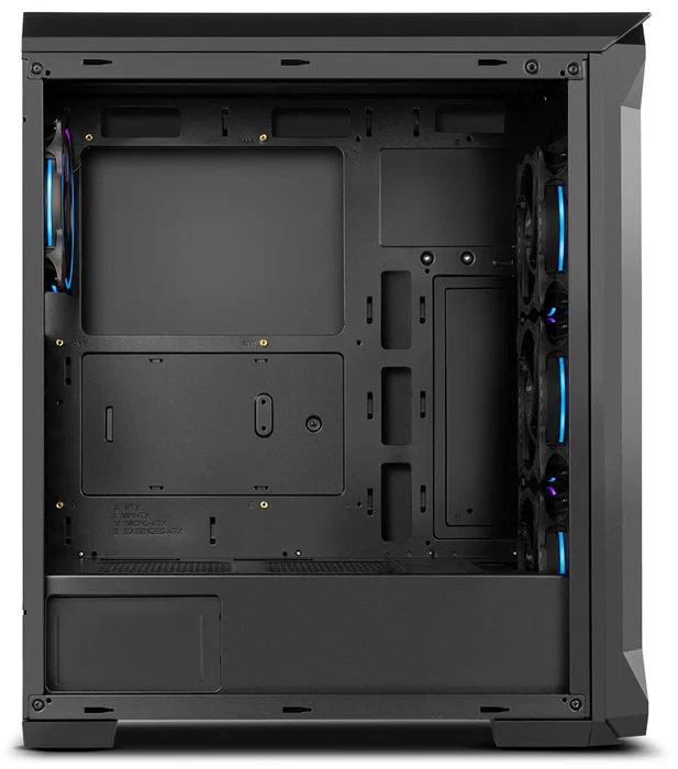 NOX Hummer Quantum Caja PC Mini Tower ATX Negro ARGB - 4 Ventiladores ARGB, Cristal Templado, USB 3.0, USB 2.0, Compatible con Refrigeración Líquida