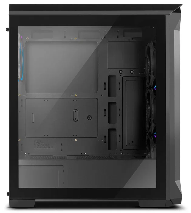 NOX Hummer Quantum Caja PC Mini Tower ATX Negro ARGB - 4 Ventiladores ARGB, Cristal Templado, USB 3.0, USB 2.0, Compatible con Refrigeración Líquida