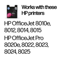 HP Cartucho de Tinta Original 912XL Magenta Alta Capacidad (3YL82AE) lifetiye-compatible