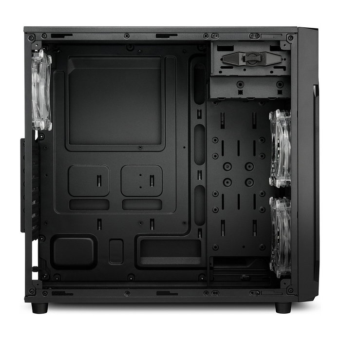 Sharkoon VG6-W RGB Midi Tower Negro con Ventana Acrílica y 3 Ventiladores RGB