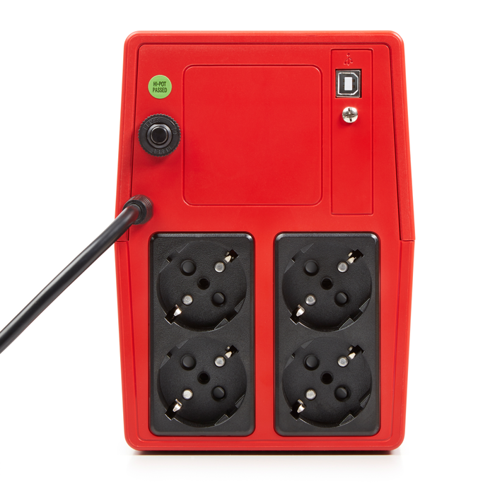 SALICRU SPS ONE SAI / UPS 1100VA (660W) Line-Interactive, Part 662AF000004, 4 Tomas, Color Rojo