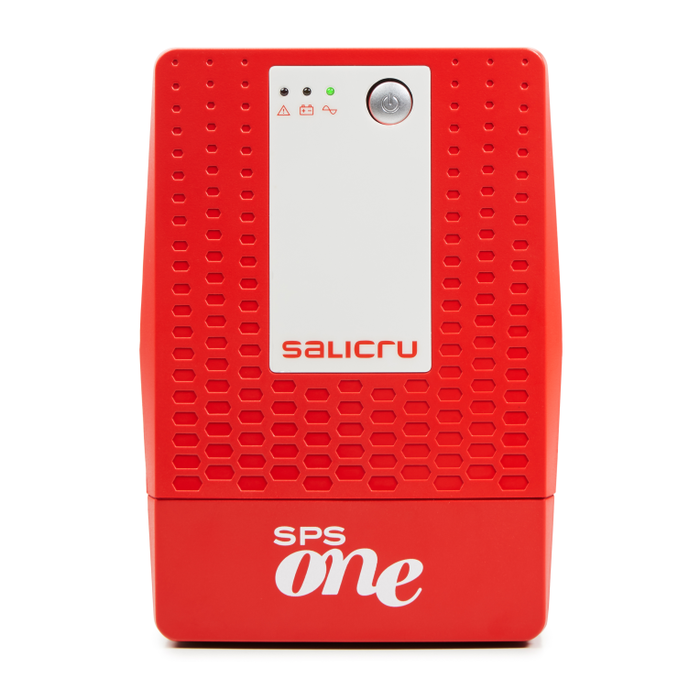 SALICRU SPS ONE SAI / UPS 1100VA (660W) Line-Interactive, Part 662AF000004, 4 Tomas, Color Rojo