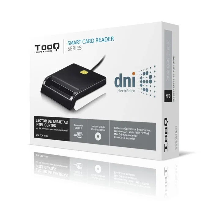 Tooq TQR-210B Lector de Tarjetas DNIe USB 2.0 Negro Tooq TQR-210B Lector de Tarjetas DNIe USB 2.0 Negro