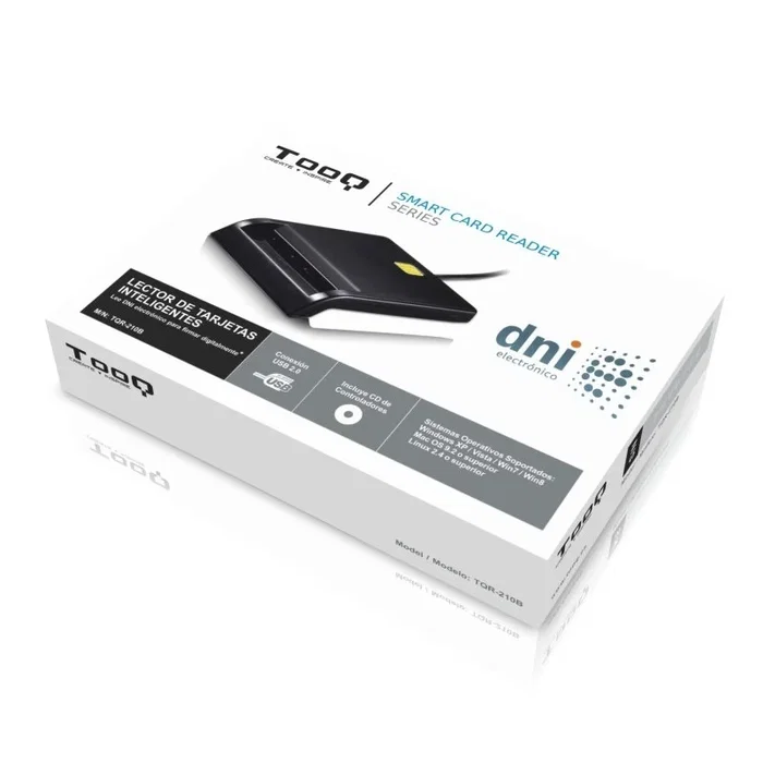 Tooq TQR-210B Lector de Tarjetas DNIe USB 2.0 Negro Tooq TQR-210B Lector de Tarjetas DNIe USB 2.0 Negro