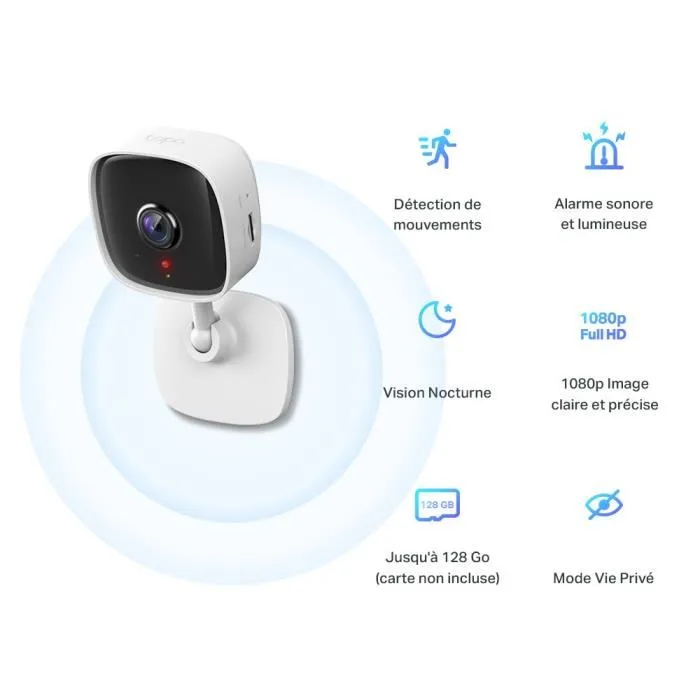 Tp-Link Tapo C100 Cámara de Videovigilancia Blanca Tp-Link Tapo C100 Cámara de Videovigilancia Blanca
