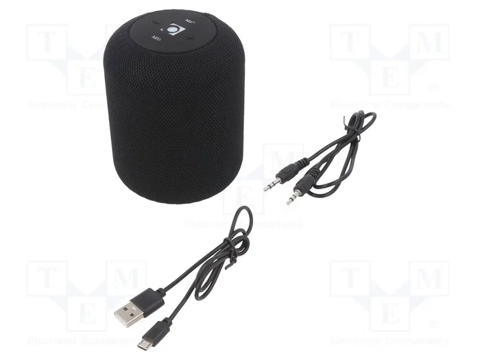 Gembird Altavoz Portátil SPK-BT-15-BK 5 W Bluetooth Negro