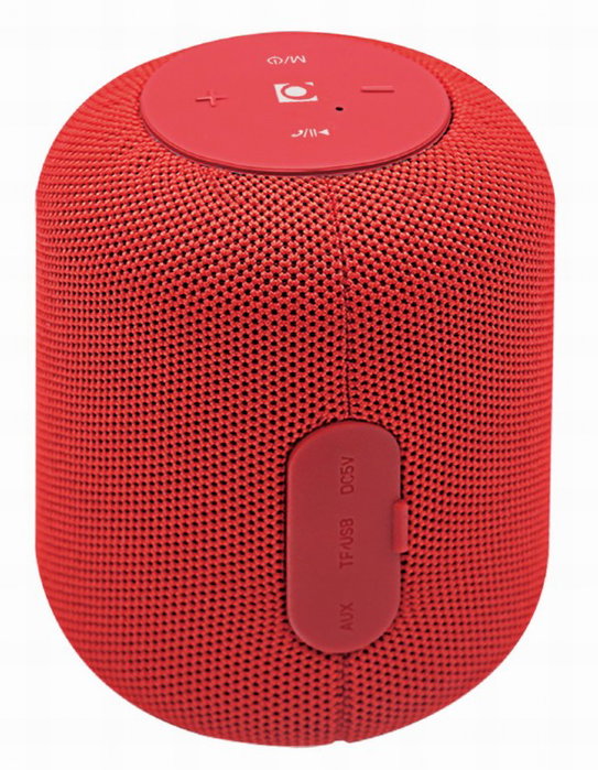 Gembird Altavoz Bluetooth Multimedia 5W, Rojo, Conexiones SD/USB/AUX