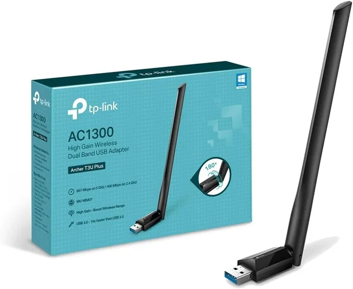 TP-Link Archer T3U Plus Adaptador USB Wi-Fi AC1300 Dual Band