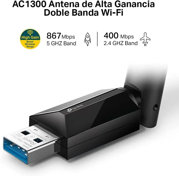 TP-Link Archer T3U Plus Adaptador USB Wi-Fi AC1300 Dual Band