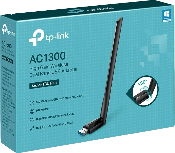 TP-Link Archer T3U Plus Adaptador USB Wi-Fi AC1300 Dual Band