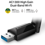 TP-Link Archer T3U Plus Adaptador USB Wi-Fi AC1300 Banda Dual