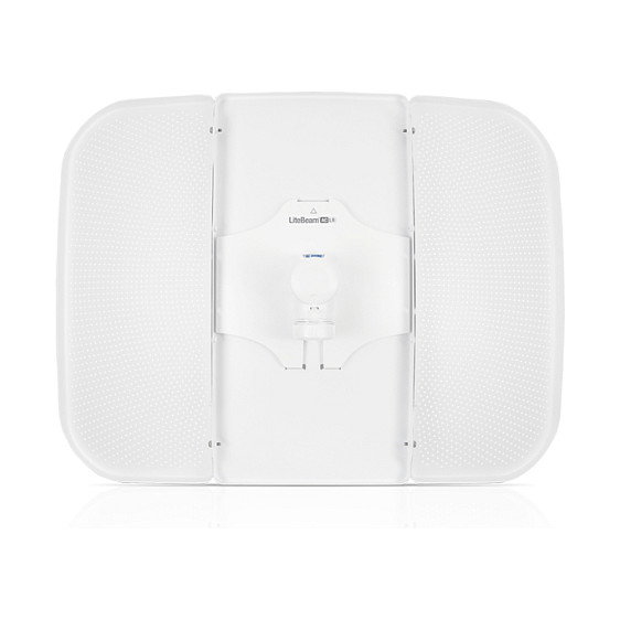 Ubiquiti LBE-5AC-LR Antena Direccional Inalámbrica de 5 GHz, 26 dBi, con Puerto Gigabit Ethernet (10/100/1000Base-T), Blanco