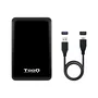 TooQ Caja Externa para Disco Duro/SSD 2.5" Hasta 7mm SATA USB 3.0 TQE-2538B - Aluminio Ultraplana - Negro