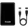 Tooq Carcasa Externa HDD/SSD 2.5" hasta 7,0mm SATA USB 3.0/3.1 Gen 1 Ultraplana Negro