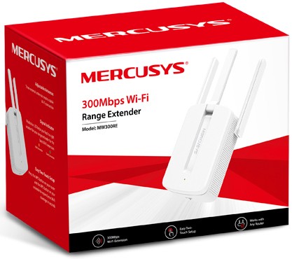 Mercusys MW300RE Repetidor WiFi 300 Mbps 2.4 GHz 3 Antenas