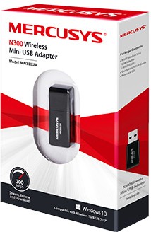 Mercusys MW300UM Adaptador Wi-Fi USB N300 300Mbps Mercusys MW300UM Adaptador Wi-Fi USB N300 300Mbps