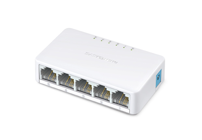 Mercusys MS105 Switch de 5 Puertos Fast Ethernet 10/100 Mbps Blanco Mercusys MS105 Switch de 5 Puertos Fast Ethernet 10/100 Mbps Blanco