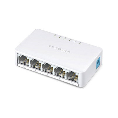 Mercusys MS105 Switch de 5 Puertos Fast Ethernet 10/100 Mbps Blanco Mercusys MS105 Switch de 5 Puertos Fast Ethernet 10/100 Mbps Blanco