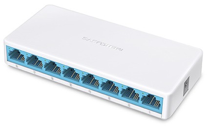 Mercusys MS108 Switch de 8 Puertos Fast Ethernet 10/100Mbps Blanco Mercusys MS108 Switch de 8 Puertos Fast Ethernet 10/100Mbps Blanco