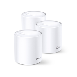 TP-Link Deco X20 Mesh WiFi System, 3 Paquetes, Sistema de Malla para Cobertura Total en Casa, Blanco