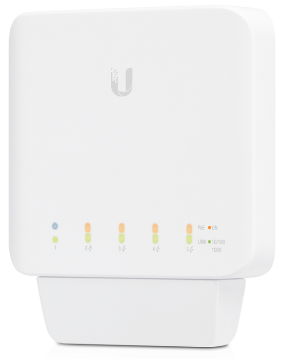 Ubiquiti UniFi USW-Flex Switch Gigabit L2 con 5 puertos y soporte PoE Blanco Ubiquiti UniFi USW-Flex Switch Gigabit L2 con 5 puertos y soporte PoE Blanco