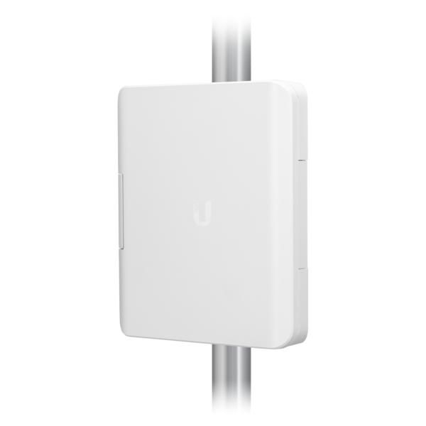 Ubiquiti UniFi Switch Flex Utility, Caja Exterior Impermeable para USW-Flex con Adaptador PoE de 60W