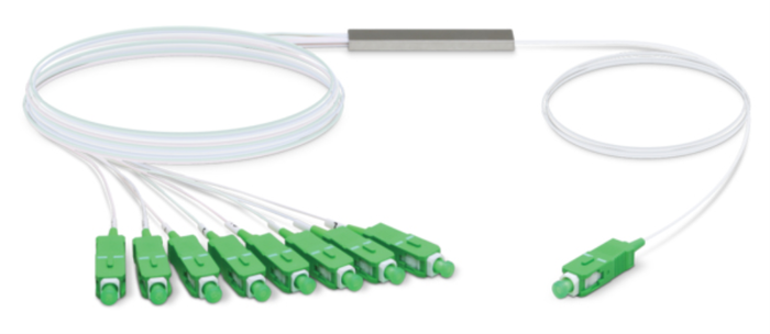 Ubiquiti UF-SPLITTER-8 Splitter de Fibra Óptica 1:8 SC/APC a 8x SC/APC, 4,06 m