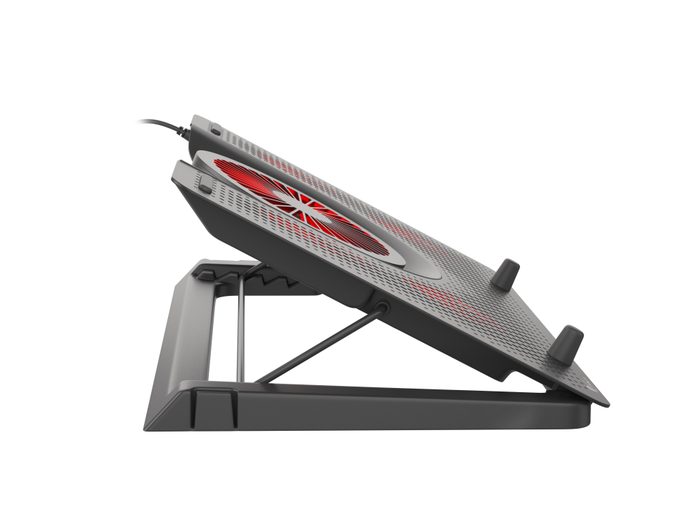 GENESIS Oxid 550 Almohadilla Fría para Portátil hasta 17.3", 5 Ventiladores 2800 RPM, Negro