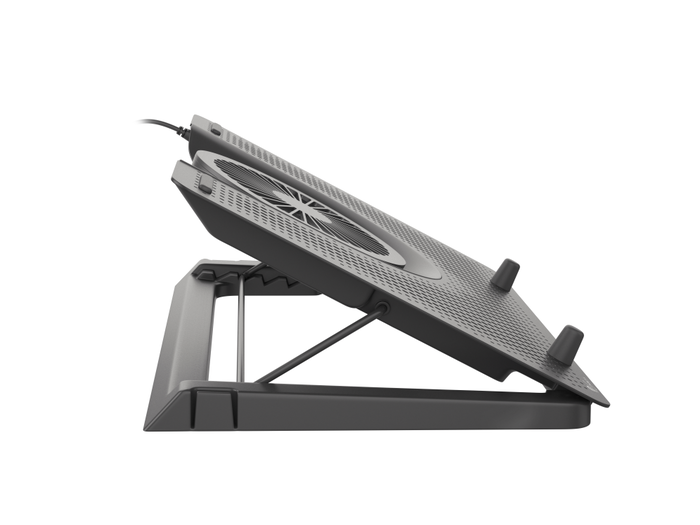 GENESIS Oxid 550 Almohadilla Fría para Portátil hasta 17.3", 5 Ventiladores 2800 RPM, Negro