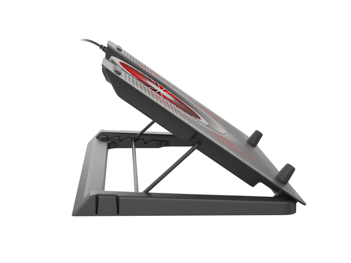 GENESIS Oxid 550 Almohadilla Fría para Portátil hasta 17.3", 5 Ventiladores 2800 RPM, Negro