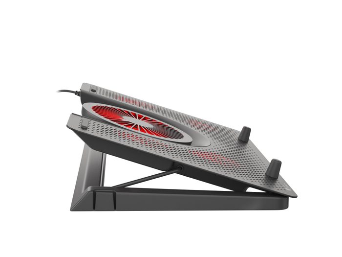 GENESIS Oxid 550 Almohadilla Fría para Portátil hasta 17.3", 5 Ventiladores 2800 RPM, Negro