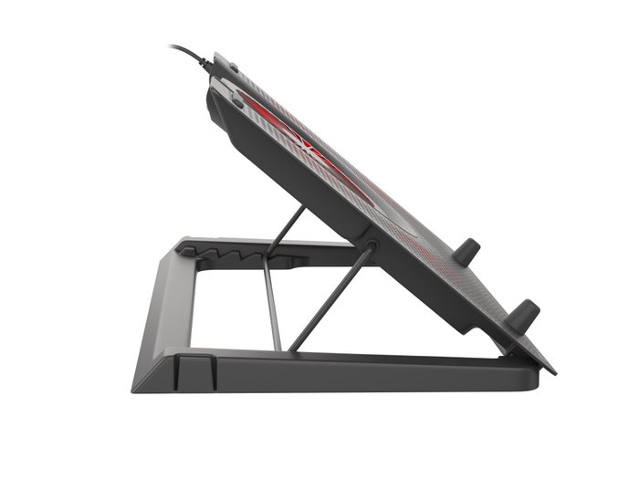 GENESIS Oxid 550 Almohadilla Fría para Portátil hasta 17.3", 5 Ventiladores 2800 RPM, Negro