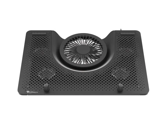 Genesis Oxid 550 Soporte de Refrigeración para Portátil hasta 17,3 pulgadas, 5 Ventiladores, Negro