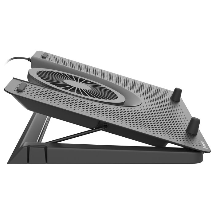 Genesis Notebook Kühler OXID 550 - Refrigeración para Portátil de 15.6 a 17.3 Pulgadas, 5 Ventiladores, USB, Negro, 44.1 CFM, 2800 RPM
