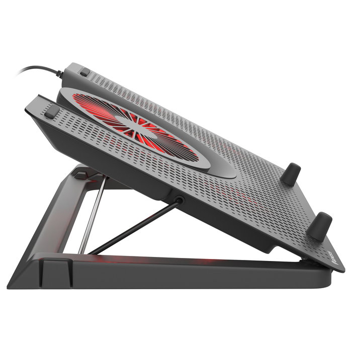 Genesis Notebook Kühler OXID 550 - Refrigeración para Portátil de 15.6 a 17.3 Pulgadas, 5 Ventiladores, USB, Negro, 44.1 CFM, 2800 RPM