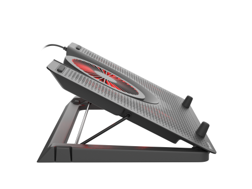 Genesis Oxid 550 Soporte de Refrigeración para Portátil hasta 17,3 pulgadas, 5 Ventiladores, Negro