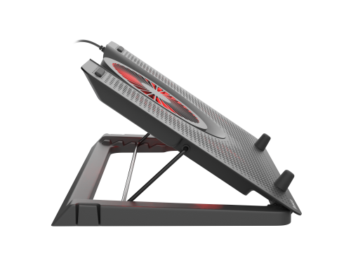 Genesis Oxid 550 Soporte de Refrigeración para Portátil hasta 17,3 pulgadas, 5 Ventiladores, Negro