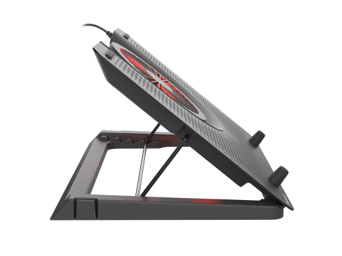 Genesis Oxid 550 Soporte de Refrigeración para Portátil hasta 17,3 pulgadas, 5 Ventiladores, Negro